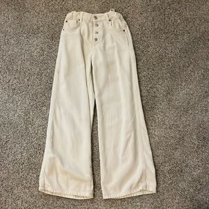 Zara cream girls jeans